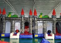 Gewohnheit 4 x 4m Drache-aufblasbares federnd Schloss mit Gebläse für Kinder
