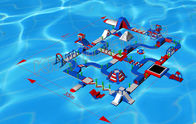 Riesiger aufregender aufblasbarer Aqua-Park/aufblasbarer Spielplatz mit Dia 50 * 35m