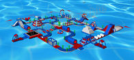 Riesiger aufregender aufblasbarer Aqua-Park/aufblasbarer Spielplatz mit Dia 50 * 35m