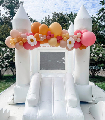 Sprunghaus für Kinder aufblasbar Sprunghaus Sprungburg für Kinder Pastell Sprunghaus aufblasbar Hochzeitsbouncer