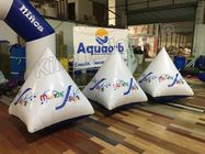 Dreieck-luftdichte aufblasbare sich hin- und herbewegende Bojen-Wasser PVC-Spielwaren mit CER anerkannter Luftpumpe