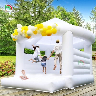 Hinterhof Wasser Jumper Spielzeug Weißes Schloss Türsteher Outdoor und Indoor Party aufblasbare Sprunghaus Kinder Schloss