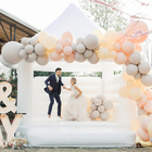 Commercial Erwachsene Kinder aufblasbare Türsteher Weißes Sprunghaus aufblasbare Sprungburg Türsteher für Hochzeit