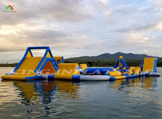 Aufblasbarer Wasserpark Schwimmender Wasserpark Wasservergnügungspark Aufblasbare Wasserparkgeräte