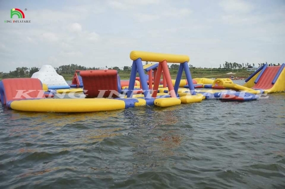 See Große aufblasbare schwimmende Wasserpark Spiel schwimmende Insel Ausrüstung