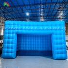 Anpassbare Farbe LED-Beleuchtung Mobil Nachtclub Zelt Blau aufblasbarer Kubus Zelt Party Zelt für Veranstaltungen