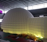 Neues Design Outdoor Gigant Igloo LED Aufblasdome Zelt mit 2 Tunnel Eingangsveranstaltung für die Party