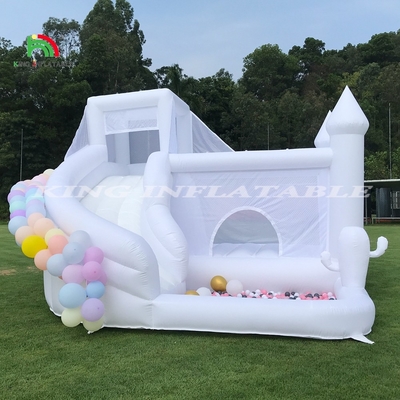 Aussteiger-Rutsche-Combo Aufblasbares Sprunghaus Schloss mit Rutsche und Pool Sprung Schloss für Kinder Erwachsene