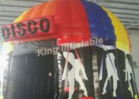 Kundengebundenes buntes aufblasbares Disco-Zelt mit voller Malerei-Größe, Durchmesser 6m