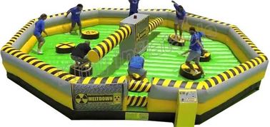 Herausforderungs-aufblasbares Einschmelzen Wipeout-Sport-Spiel mit Rotative Maschine