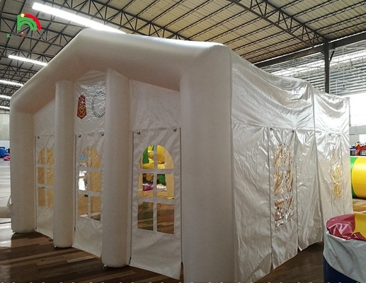Weißes Großes Outdoor Blow Up Hochzeitsfeier LED Licht Camping Aufblasbare Outdoor Events Zelt