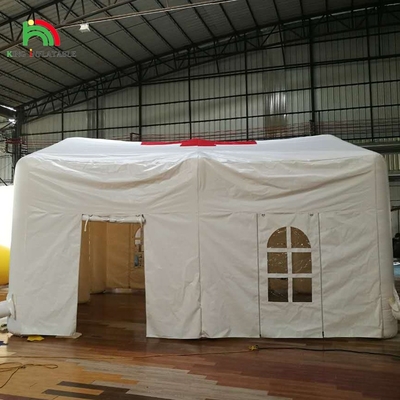 Weißes Großes Outdoor Blow Up Hochzeitsfeier LED Licht Camping Aufblasbare Outdoor Events Zelt