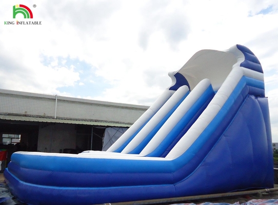 Hochwertige Kurve Doppelbahn Blow Up Kinder aufblasbare Wasserrutsche
