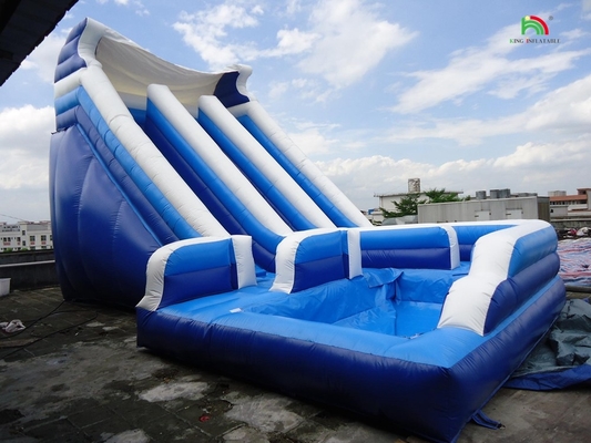 Hochwertige Kurve Doppelbahn Blow Up Kinder aufblasbare Wasserrutsche