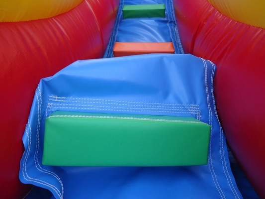 Aufblasbares Wasserschwimmbad Rot geschlossener Doppelslide Kinder Sprunghaus Handelswasser geschlossener Schwimmbad