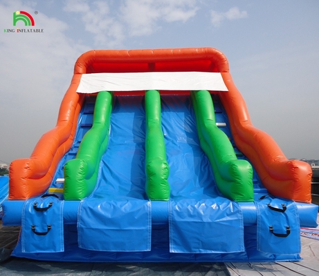 Aufblasbares Wasserschwimmbad Rot geschlossener Doppelslide Kinder Sprunghaus Handelswasser geschlossener Schwimmbad