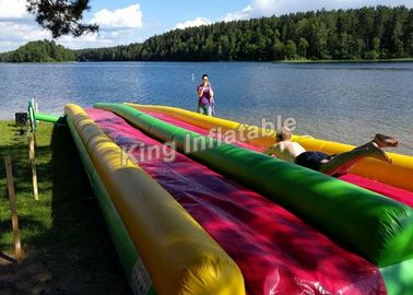 Bunte ins Auge fallende aufblasbare Wasserrutsche für Kinder 15*3m/aufblasbarer Spielplatz