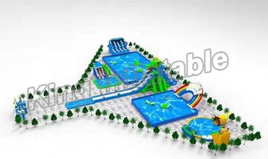 Kundengebundene aufblasbare Wasser-Parks im Freien/aufblasbares Pool-Dia