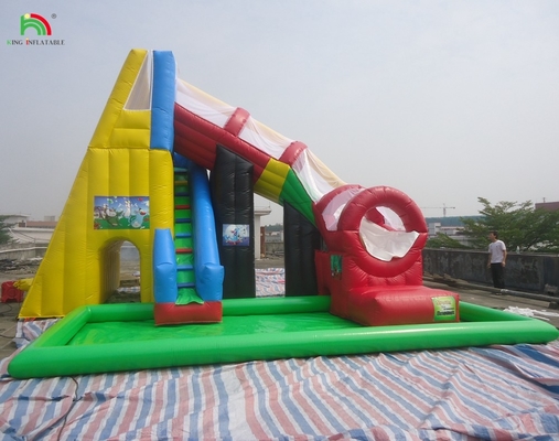 Custom Commercial Castle Kids Aufblasbarer Spielplatz Trampolin Wasserrutsche Sprung-Combo-Springer