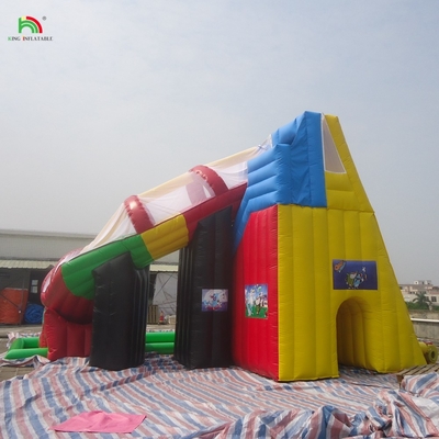 Custom Commercial Castle Kids Aufblasbarer Spielplatz Trampolin Wasserrutsche Sprung-Combo-Springer