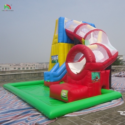 Custom Commercial Castle Kids Aufblasbarer Spielplatz Trampolin Wasserrutsche Sprung-Combo-Springer
