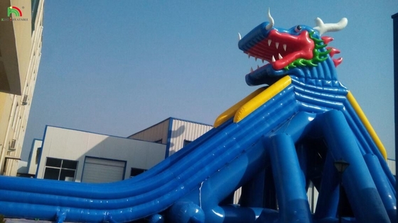 Wasserpark-Rutschen lustige Wasserpark-Wasserspiele Neues Design Wasserspielgeräte aufblasbare lange Wasserrutsche