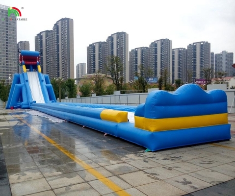 Wasserpark-Rutschen lustige Wasserpark-Wasserspiele Neues Design Wasserspielgeräte aufblasbare lange Wasserrutsche