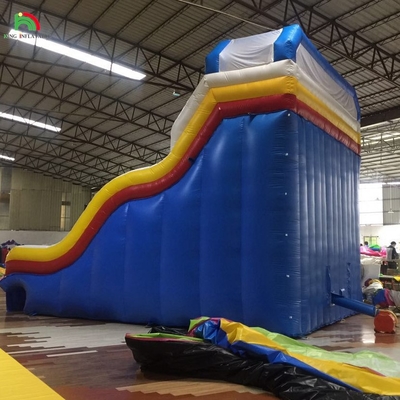 Aufblasbare Trockenrutsche Außen Bouncy Aufblasbare Wasserrutschen Für Pool Aufblasbare Rutschen Für Wasserpark