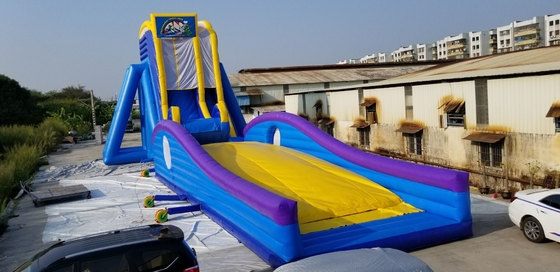 Vermietung für Geschäftspartys Interessante blaue Wasserrutsche für Kinder und Erwachsene