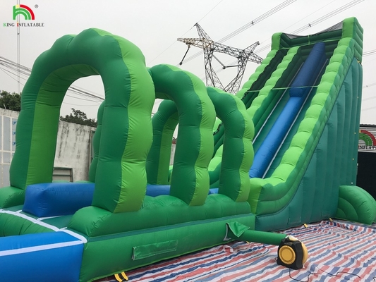 Riesige Wasserrutsche aufblasbar kommerzielle aufblasbare Wasserrutsche mit Pool
