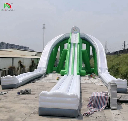 Super Triple Slide Aufblasbare Wasserrutsche Außen-Kinder-Wasserpark kommerzielle Blow Up-Wasserrutschen