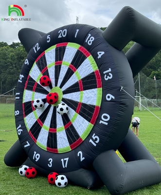 Außen aufblasbare Fußball Darts Board mit 8pcs Fußball 370W Bläser Stützrahmen für Kick Dartboard Sport Spiel