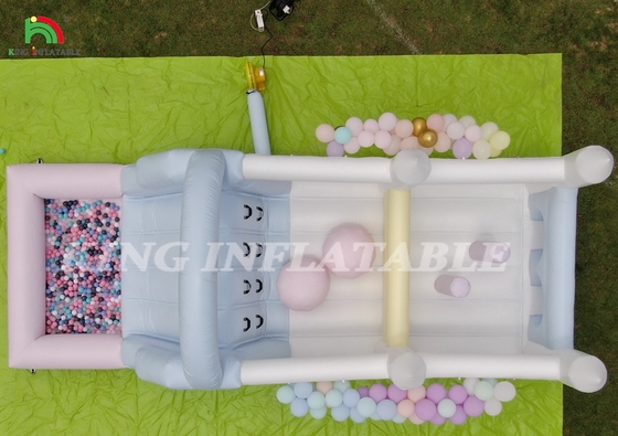 Aufblasbarer Aussteiger Kombo Hinderniskurs Aussteiger Schloss Haus Mit Rutschen Ball Pit Klettern Bläser
