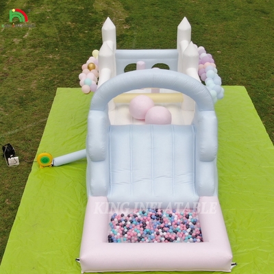 Aufblasbarer Aussteiger Kombo Hinderniskurs Aussteiger Schloss Haus Mit Rutschen Ball Pit Klettern Bläser