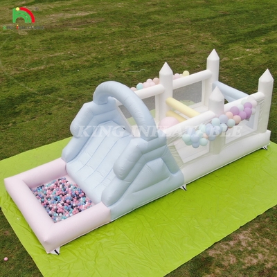 Aufblasbarer Aussteiger Kombo Hinderniskurs Aussteiger Schloss Haus Mit Rutschen Ball Pit Klettern Bläser
