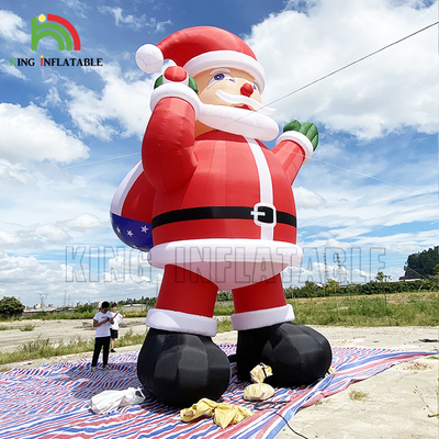 20ft 26ft 33ft Werbung aufblasbarer Weihnachtsmann für Weihnachtsfeierdekoration