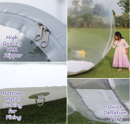10ft aufblasbare Schneekugel 0,5mm PVC Weihnachtsdekorationen Riesendes Transparentes Aufblasbare Blase Igloo Zelt