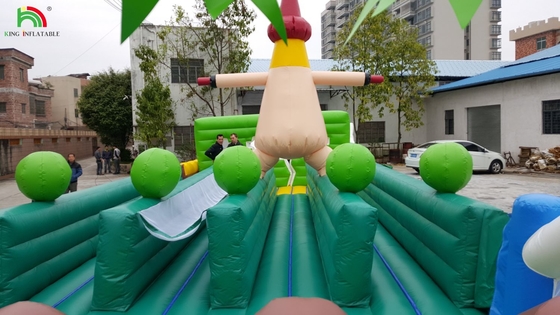 Gewerblicher Outdoor aufblasbarer Hindernislauf Herausforderungen Erwachsene aufblasbare Hindernisläufe Bounce House Party Spiele