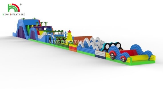Kommerzielle PVC-Giganten aufblasbare Hindernisspiele für Erwachsene Outdoor-Laufspiele Hindernisspielplatz Ausrüstung