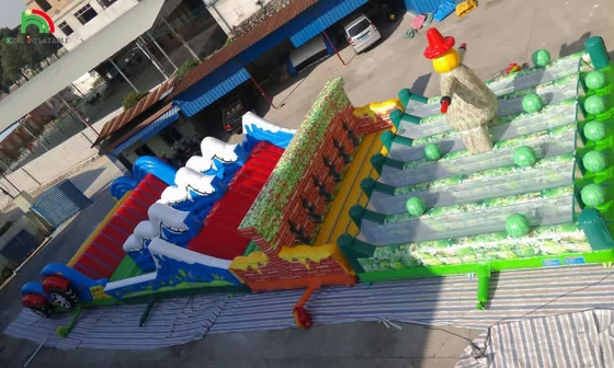Commercial Bounce House Erwachsene Spiel Hürdenkurs Kinder Sportaktivitäten Aufblasbare Hürdenkurs Aufblasbar für Erwachsene