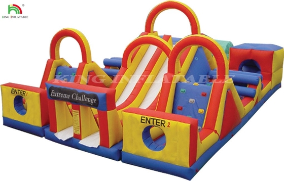 Outdoor Interaktiver Aufblasbarer Hindernisplatz Blow Up Kinder Outdoor Hindernisplatz Spielplatz