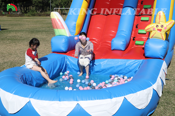 Wasserrutsche kommerzielle PVC aufblasbare Wasserrutsche für Kinder aufblasbare Rutsche mit Pool nass trockene Rutsche Erwachsene