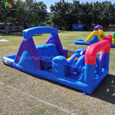 Außenhandel aufblasbarer Aussteiger Combo Bounce House Kinderparty Schleuderschloss mit Rutschkugel Pit Klettern Hindernis-Blower