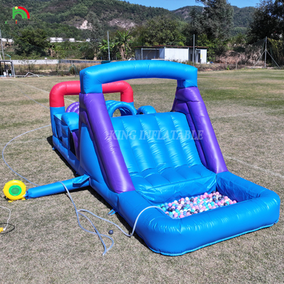 Außenhandel aufblasbarer Aussteiger Combo Bounce House Kinderparty Schleuderschloss mit Rutschkugel Pit Klettern Hindernis-Blower