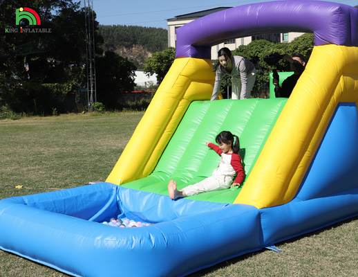 Aufblasbarer Aussteiger Kombo Hinderniskurs Sprung Schloss Haus mit Rutschen Ball Pit Klettern Hindernis Bläser