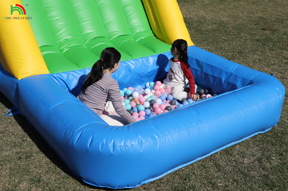 Aufblasbarer Aussteiger Kombo Hinderniskurs Sprung Schloss Haus mit Rutschen Ball Pit Klettern Hindernis Bläser