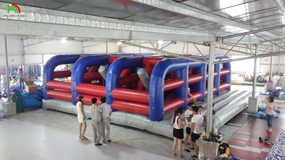 Commercial aufblasbare Hindernisbahn Combo Bouncer Jumping Castle Sprunghaus