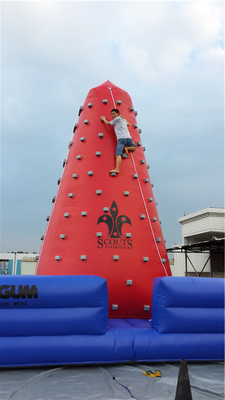 Popular Outdoor Mobile Amusement Luft herausfordernde Spiele aufblasbare Kletterturm Felsenkletterwand für Kinder Innenraum