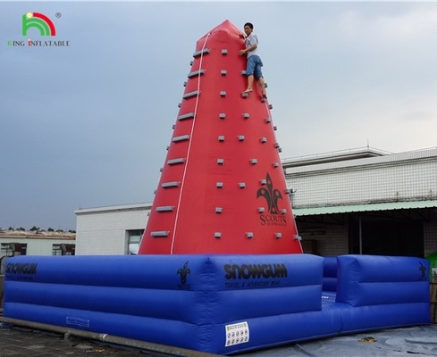 Popular Outdoor Mobile Amusement Luft herausfordernde Spiele aufblasbare Kletterturm Felsenkletterwand für Kinder Innenraum