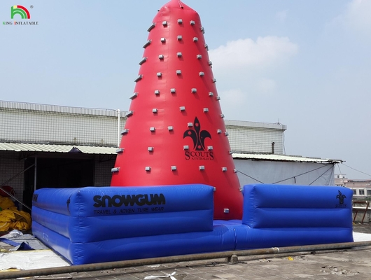 Popular Outdoor Mobile Amusement Luft herausfordernde Spiele aufblasbare Kletterturm Felsenkletterwand für Kinder Innenraum